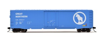 Rivarossi Great Northern Railroad Box Car with Plug Door Running Number #36887 HO Scale Train Rolling Stock HR6634D