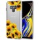 Tothedu Phone Case for Galaxy Note 9, Samsung Note 9 Case for Girls Women, Clear Slim Shockproof Pattern Soft Flexible TPU Back Phone Protective Cover Cases for Samsung Galaxy Note 9 (Sunflower)