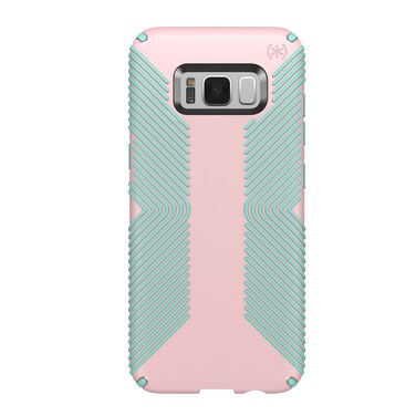 Speck Products Presidio Grip Cell Phone Case for Samsung Galaxy S8 Plus - Quartz Pink/Aloe Green