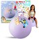 Disney Bluey Hopper Ball Outdoor Toy Set - Bundle Includes Bluey 15" Hopper Ball for Boys and Girls Outdoor Activities, Parties Plus Stickers, More   Bluey Outdoor Toys for Toddlers
