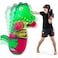 Super Pumped! Blow Up Punching Bag for Kids - 47-Inch Inflatable Punching Bag, T-Rex Dinosaur Inflatable Design, Indoor &amp; Outdoor Bop Bag, Kids Boxing Bag for Themed Birthday Party, Age 3+