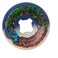 Slime Balls Santa Cruz Skateboard Wheels 53mm Hariballs 50-50 95A White/Blue