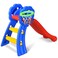 HOMGX 3-in-1 Toddler Slide, Folding Slide with Basketball Hoop &amp; Ladder, Slipping Slide Climber Playset for Indoor Outdoor Playground, Kids Slide Set and Climbing Toys for Toddlers Age 2-5