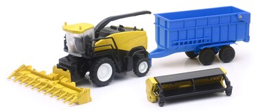 NewRay 1:62 New Holland Harvester RF850 &amp; Trailer