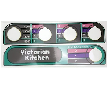 Toy Restore Replacement Stickers fits Little Tikes Victorian Kitchen Dials Kids Play