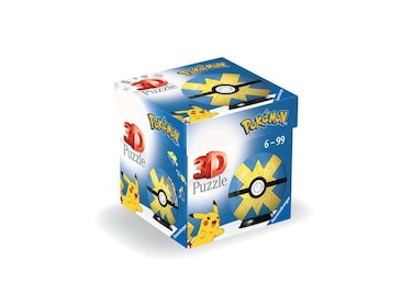Ravensburger 3D Puzzle 11580 - Puzzle Ball Pok&eacute;mon Pok&eacute;balls - Flottball - [EN] Quick Ball - for Large and Small Pok&eacute;mon Fans from 6 Years