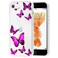 Tothedu Phone Case for iPhone 6S Plus Case, iPhone 6 Plus Case for Girls Women, Clear Slim Shockproof Pattern Soft TPU Back Phone Protective Cover Cases for iPhone 6 Plus/ 6S Plus (Rose Butterfly)