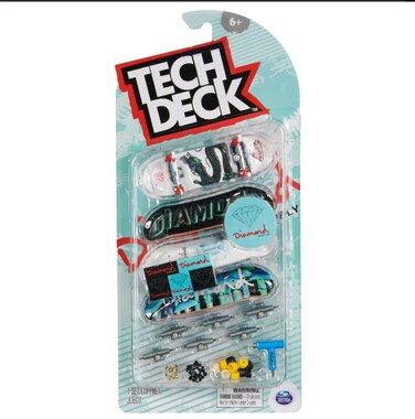 TECH DECK ULTRA DLX DIAMOND SUPPLY Skateboards 4 Pack Fingerboard Set New 2023