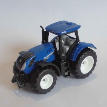 Siku 1091, New Holland T7.315 Tractor, Metal/Plastic, Blue, Detachable cab and Trailer Hitch