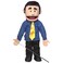 25" George, Peach Dad/Businessman, Full Body, Ventriloquist Style Puppet