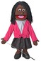 25" Barbara, Black Mom/Teacher, Full Body, Ventriloquist Style Puppet