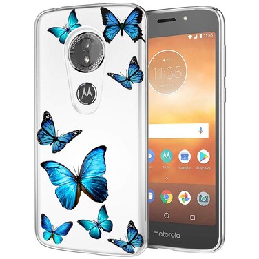 Tothedu Phone Case for Moto E5 Play/Moto E5 Go/Moto E5 Cruise Case for Girls Women,Clear Slim Shockproof Pattern Soft Flexible TPU Back Phone Protective Cover Case for Motorola Moto E5 Play(butterfly)