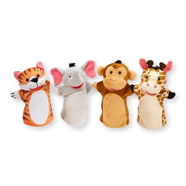 Melissa &amp; Doug Zoo Friends Hand Puppets Puppets and Theaters Themed Puppet Sets 3+ Gift for Boy or Girl