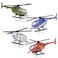 ArtCreativity Diecast Helicopters - Pack of 4 - Police, Fire Engine, EMS, and Military Diecast Toy Choppers with Spinning Propellers, Birthday Party Favors for Boys and Girls