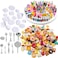 150Pcs Miniatures Food Drinks Bottles Doll House Accessories 1:12 Playset Pretend Play Kitchen Game Party Toys Mini Things Stuff Tiny Baking Travel Road Trip Toys Micro Mart Toddler Boys Girls