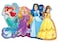 Ravensburger Disney Princess Pretty Princesses Shaped Floor Puzzle   24-Piece Jigsaw   Unique Pieces   Kid-Friendly   Model Number: 05453
