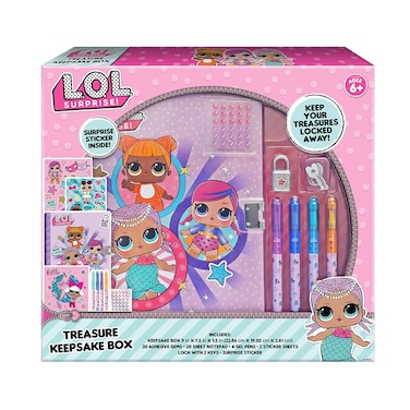 UPD L.O.L. Surprise! Treasure Keepsake Toy Box, Pink, Purple