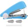 Blue Handheld Sewing Machine, Portable Mini Manual Sewing Machine Handy Needlework Tool Mini Sewer Machine Hand Stitcher Sewing Machine Beginner Sewing Machines