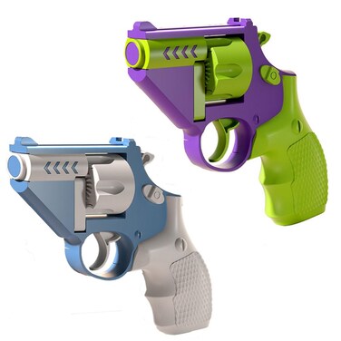 Fidget Toys 2Pcs Adults Pistol Toy, 1911 3D Printed Toys Pistol, Stress Relief Revolver Toys, for Relieving ADHD, Anxiety, Fun Toy Gun, for St. Patrick's Day/Father/Boyfriend/Husband