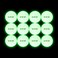 GLOWPONG Glowing Game Balls - 12-Pack - for Indoor Outdoor Nighttime Glow-in-The-Dark Beer Pong Drinking Game Fun and General Purpose Neon Glowing Ping Pong Competition