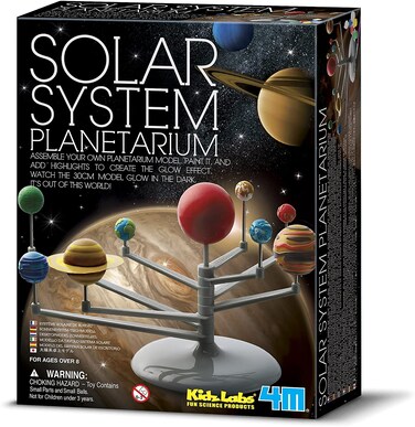4M Solar System Planetarium - DIY Glow In The Dark Astronomy Planet Model Stem Toys Gift for Kids &amp; Teens, Girls &amp; Boys, Model:3427