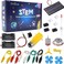 Delinx Fun Physics Science Experiment Kit: Windmill Generator,Hand-cranked Generator,Solar Power Generator, Basic Electric Circuit Learning,DIY Educational STEM Project for Kids &amp; Teens,Girls &amp; Boys