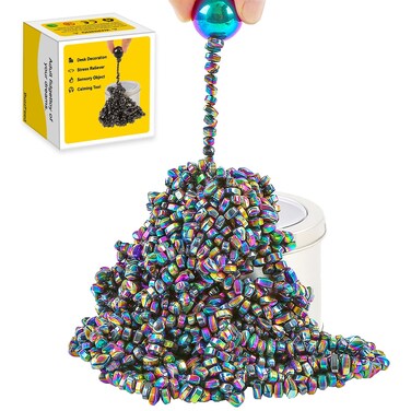 Magnetic Balls Over 515 Ferrite Stones in a Matte Metal Tin, Magnetic Putty Fidget Toys for Adults and Desk Toys for Office, Magnetic Beads Fidget Toys for Anxiety&hellip;