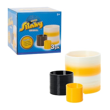 Just Play The Original Slinky&reg; Brand 3-Pack: 1 Giant, 1 Classic, and 1 Slinky Junior Walking Plastic Spring Toy, Kids Toys for Ages 5 Up, Amazon Exclusive