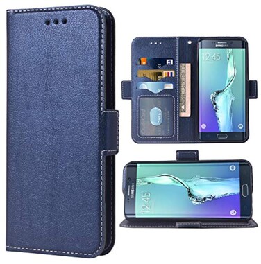 Phone Case forSamsung Galaxy S6 Edge Folio Flip Wallet Case,PU Leather Credit Card Holder Slots Heavy Duty Full Body Protection Kickstand Hard Hybrid Protective Phone Cover S6edge 6s 6 S 6edge