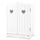 Melissa &amp; Doug Mine to Love Wooden Play Armoire Closet for Dolls, Stuffed Animals - White (17.3&rdquo;H x 12.4&rdquo;W x 8.5&rdquo;D Assembled) - Wooden Pretend Play Closet, Doll Wardrobe