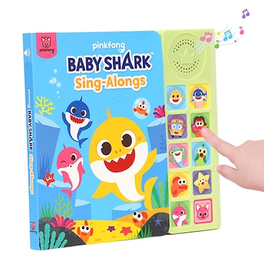 Baby Shark Sing-Alongs 10 Button Sound Book   Baby Shark Toys   Learning &amp; Education Toys   Interactive Baby Books for Toddlers 1-3   Gifts for Boys &amp; Girls