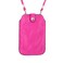Leather Neck Pouch for iPhone Xs Max, 8 Plus &amp; Other Smartphones (Style 3) - Pink