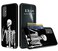 Phone Case for Samsung A51 5G, Galaxy A51 Wallet Case with Hidden Card Holder, Dual Layer Hybrid ID Card Slot Hard Back Soft Inner Rubber Bumper Flip Wallet Cover Shell - Skeleton Skull