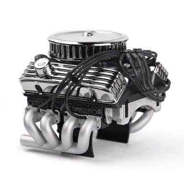 RC Car F82 V8 Simulate Engine Motor Cooling Fans Radiator for 1/10 RC Crawler TRX4 AXIAL SCX10 90046 Redcat GEN8