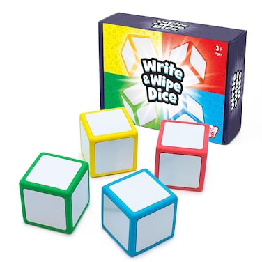 Junior Learning JL617 Write &amp; Wipe Dice, Multi