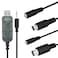 Flysky SM100 USB RC Airplane Drone Flight Simulator Adapter Cable 2.4G for FS-i6 FS-i10 FS-i6 FS-i4 FS-T6 FS-CT68 FS-T4B FS-GT3 TH9X GT2 Remote Controller Transmitter to Computer Simulator Software