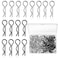120 Pieces Universal RC Body Clips Car Clips Silver and Black Stainless Steel R Clips for All 1/10 1/12 Scale Redcat HPI Himoto HSP Exceed RC Car Parts Truck Buggy Shell Replacement