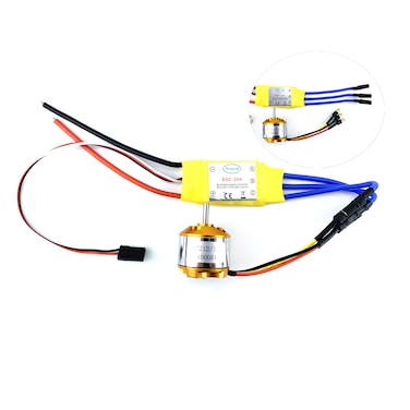 YoungRC A2212 1000KV Brushless Motor+ 30A ESC Electric Speed Controller with Gold Bullet Banana Plugs for RC Multicopter Quadcopter