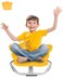 FAHKNS Autism Sensory Spinning Chair, Yellow Elephant Kids Swivel Chair, Sit and Spin Sensory Chair for Toddlers Overcoming Social Phobia Non-Slip Metal Base