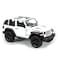 Showcasts for Jeep Wrangler Rubicon 2018 White Open Top Convertible 1/34 Scale Diecast Car