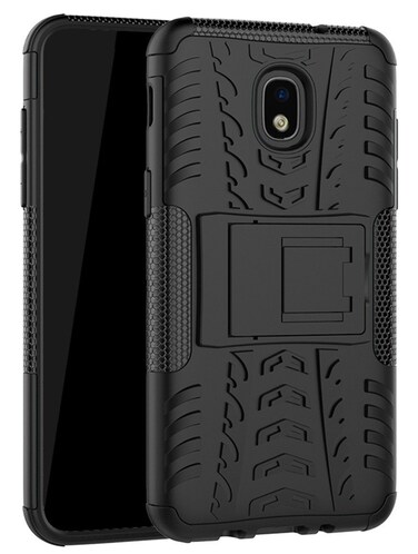 Yiakeng Galaxy J7 Refine Case,J7 V 2018,Galaxy J7 Top,J7 Crown,J7 Aero,J7 Aura,J7 Eon,J7 Star Case, Shockproof Protective with Kickstand Phone Cases for Samsung J737V,J737T (Black)