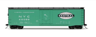 Rivarossi New York Central Railroad Box Car with Plug Door &amp; Roof Walkway Running Number #48089 HO Scale Train Rolling Stock HR6635B