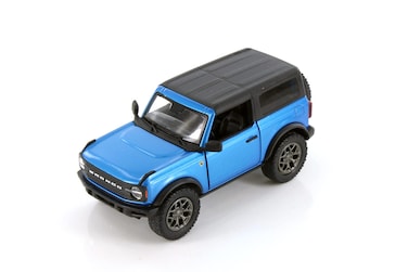 2022 Ford Bronco Closed Top, Blue - Kinsmart 5438DA/B - 1/34 Scale Diecast Model Car