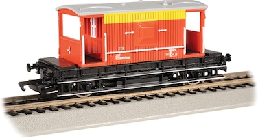 Bachmann Trains - British Brake Van Track Cleaning CAR - Signal &amp; Telegraph #KDB955094 with International Style Hook &amp; Loop couplers - HO Scale (74901)