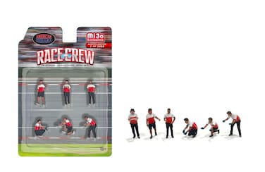 AD AmericanDiorama Race Crew 1:64 Metal Figures Set AD-2405MJ (6 Figures Set)