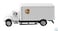 Walthers HO Scale International 4900 Single-Axle Box Van UPS (Cartage Service)