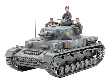 TAMIYA 35374-000 1:35 German Armoured Combat Truck IV Version F L24/75 mm, Model Kit, Plastic Construction Kit, Assembly Kit, Detailed Replica, Unpainted