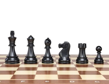 DGT Plastic Chess Pieces 3,75" / 95 mm King Height - Tournament Standard Size Weighted Chessmen