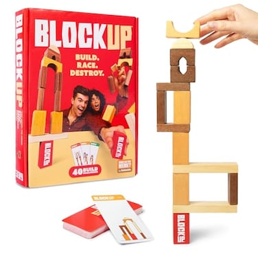 WHAT DO YOU MEME? Block Up &mdash; Head to Head Strategic Stacking Game, Family Games for Kids and Adults, Games for Kids 8-12 by Relatable