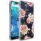 Ueokeird Nokia 7.1 Case, Nokia 7.1 Case with Flowers, Slim Shockproof Clear Floral Pattern Soft Flexible TPU Back Phone Protective Cover for Nokia 7.1 2018 Release Pink Flower